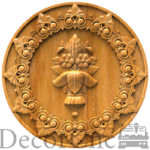 Декоративна різьблена розетка No1